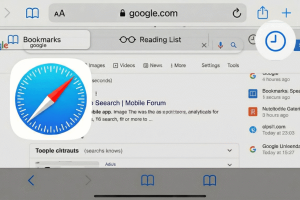 how do you view history on iphone