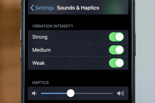how to change vibration on iphone