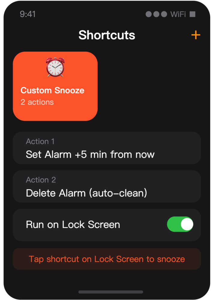 Shortcuts automation